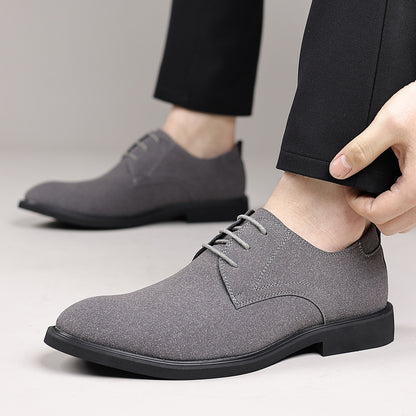 Scarpe Uomo Casual in Pelle Scamosciata Sintetica – Stile Britannico Elegante