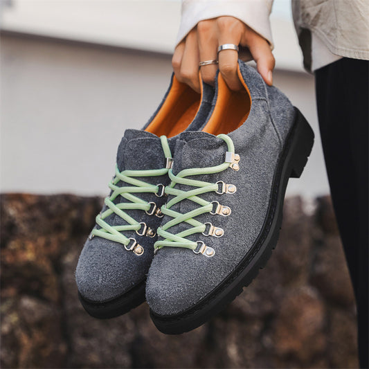 Scarpe Uomo Alte Casual – Stile Britannico Retrò in Pelle
