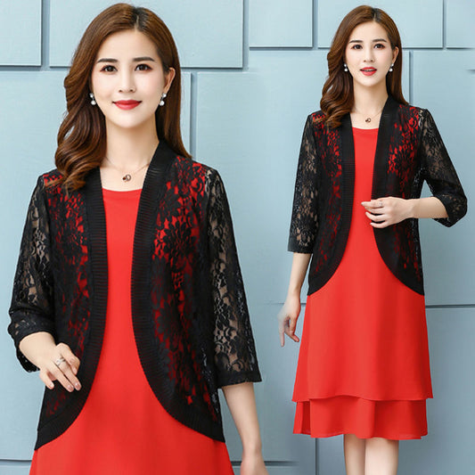 Sun Protection Clothing Lace Thin Coat Women's Top