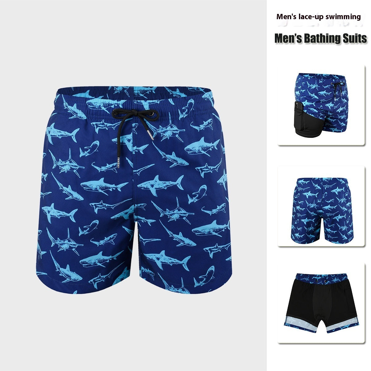 Costume da bagno da uomo a doppio strato