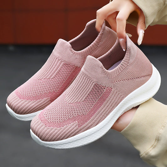 Women's Shoes Sports Soft Bottom Trendy Flying Woven