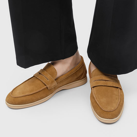 Scarpe Uomo Slip-On in Suede – Suola Morbida e Comode Casual