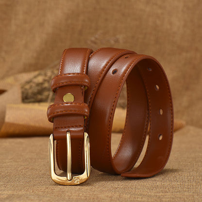 Retro Women's Fashion Double Ring Buckle Waist Seal