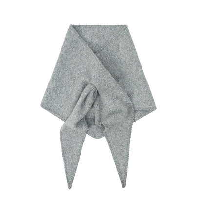 New Korean Style Wool Knitted Triangle Shawl Scarf
