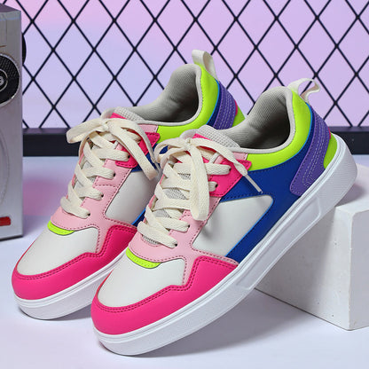 Platform Skateboard Shoes Couple Casual Flat Shoes
