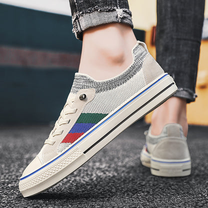 Breathable Thin Knitted Mesh Men's Casual Sneakers