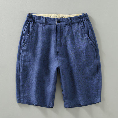 Shorts da uomo in lino disponibili in taglie forti. Perfetti per estate, spiaggia e tempo libero casual.