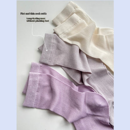 Protein Cool Feeling Tube Socks Thin And Soft Comfortable Socks For Women