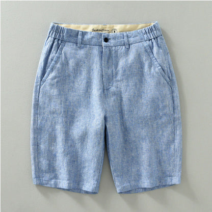 Shorts da uomo in lino disponibili in taglie forti. Perfetti per estate, spiaggia e tempo libero casual.