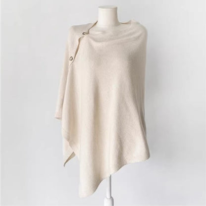 Women's Wool Slant Cape Scarf