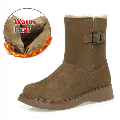 Fashion Velvet Padded Thick Snow Boots Women