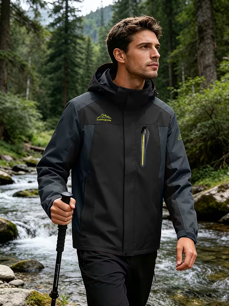🏃‍♂️ Giacca Trekking Uomo Impermeabile Antivento Invernale con Cappuccio 🌬️