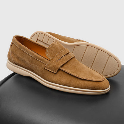 Scarpe Uomo Slip-On in Suede – Suola Morbida e Comode Casual