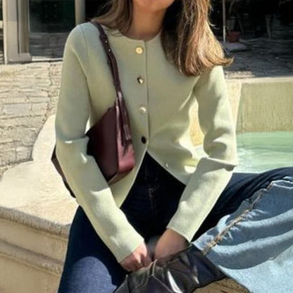 Leisure Minimalist Long Sleeve Button Base Shirt