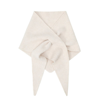New Korean Style Wool Knitted Triangle Shawl Scarf