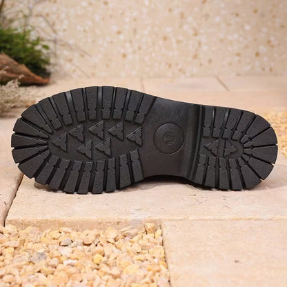 Scarpe da donna stile britannico – mocassini retrò color block con suola spessa