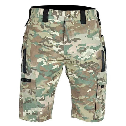 Pantaloncini Camouflage Unisex – Shorts Multifunzione con Vita Elastica, Estivi e Comodi