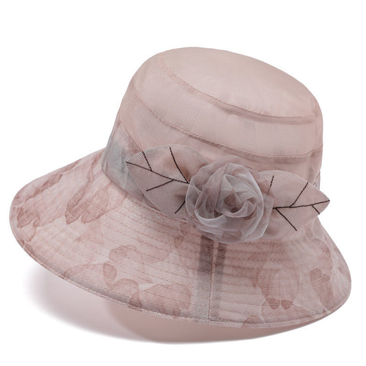 Hat Female Summer Ice Silk Sun Hat Middle-aged Mother Sun Protection