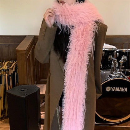 Personalized Hot Girl High-grade Plush Scarf For Women