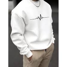 👕 Felpa Uomo Casual Girocollo – Pullover Sportivo Autunno Inverno Primavera ✨
