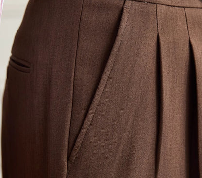 Versatile Casual Wide Leg High-waisted Trousers