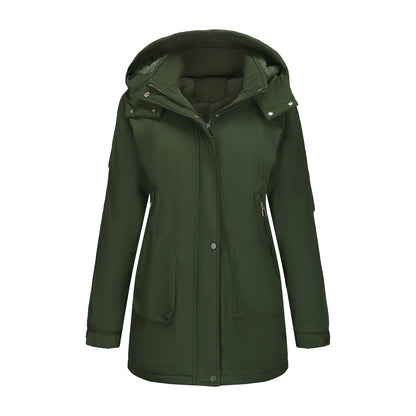 Autumn And Winter Mountaineering Women's Casual Shell Jacket Parka