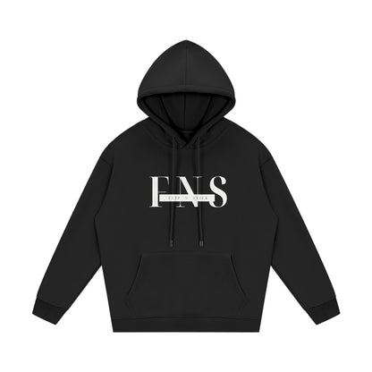 Printed European And American Plus Velvet Hooded Sweater