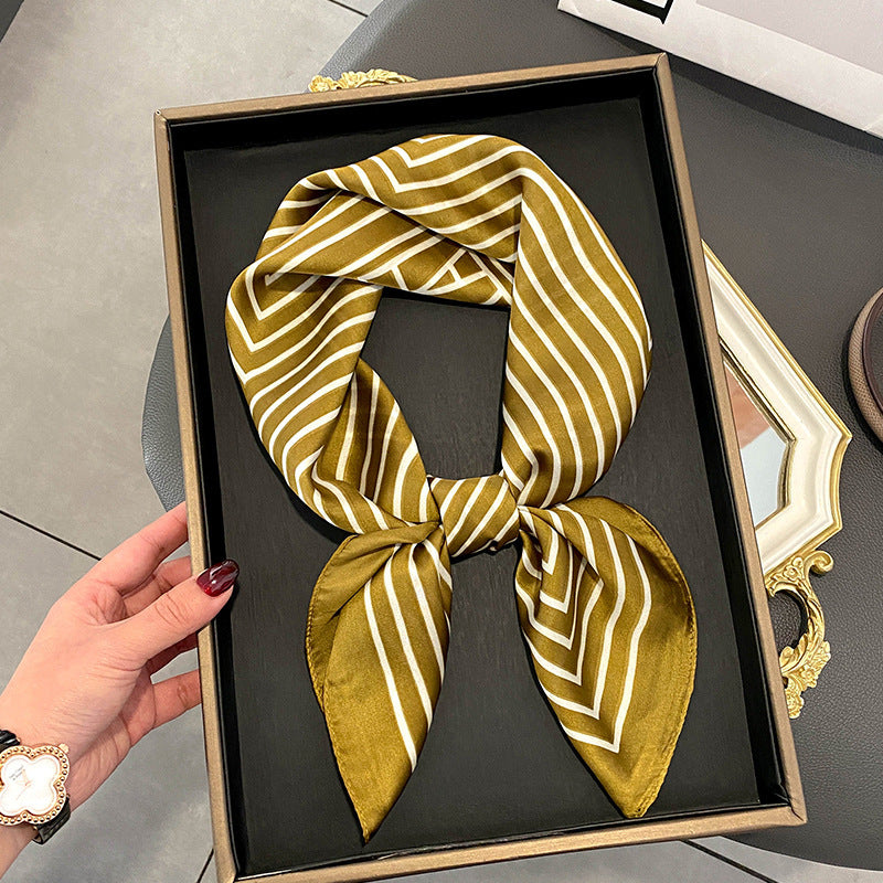 Stewardess Neck Protection Business Wear Matching Shirt Thin Scarf