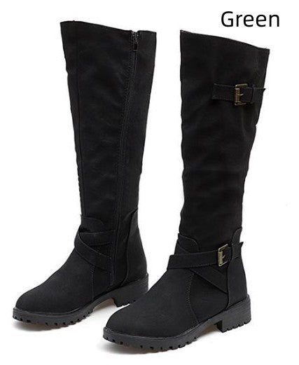 Stivali Donna Lunghi Fashion in Camoscio – 3 Colori N.34-43