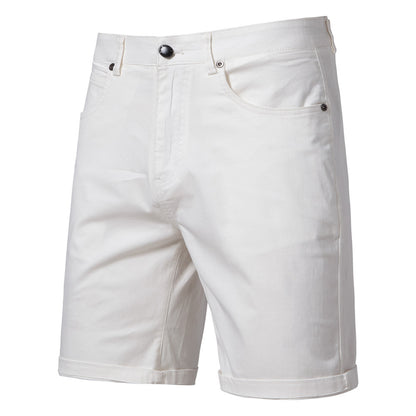 Pantaloni Uomo Slim Dritti e Corti – Taglie Forti, Tinta Unita, Stile Casual