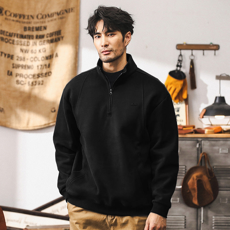 Zipper Fleece Warm Coat For Men Spring And Autumn