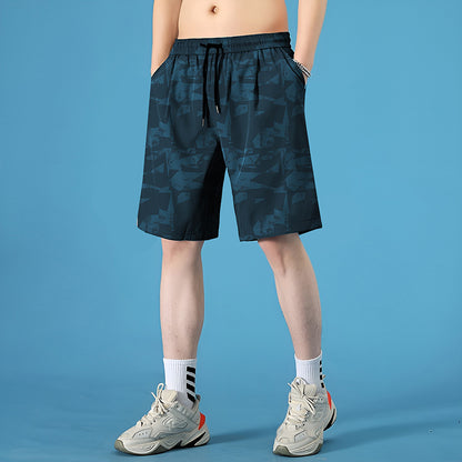 Pantaloncini Uomo Quick-Dry da Mare – Shorts Estivi Soakable in Poliestere