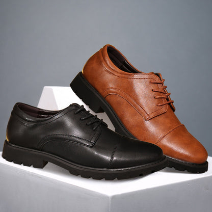 Scarpe Uomo Business Extra Large – Stile Britannico, Traspiranti e Antiscivolo