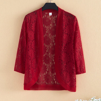 Sun Protection Clothing Lace Thin Coat Women's Top