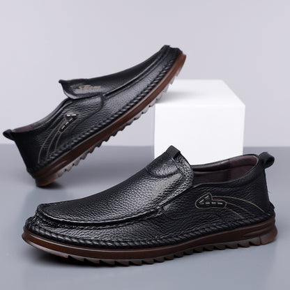 Men's First Layer Cowhide Driving Shoes
