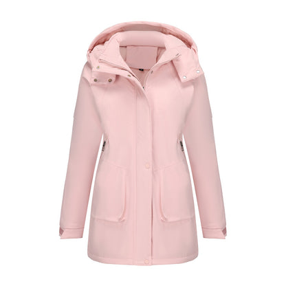 Autumn And Winter Mountaineering Women's Casual Shell Jacket Parka