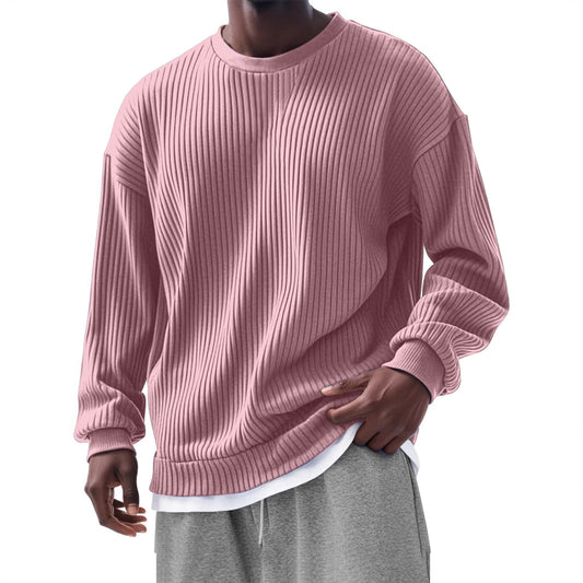 Men's Loose Trendy Long Sleeve Round Neck Top