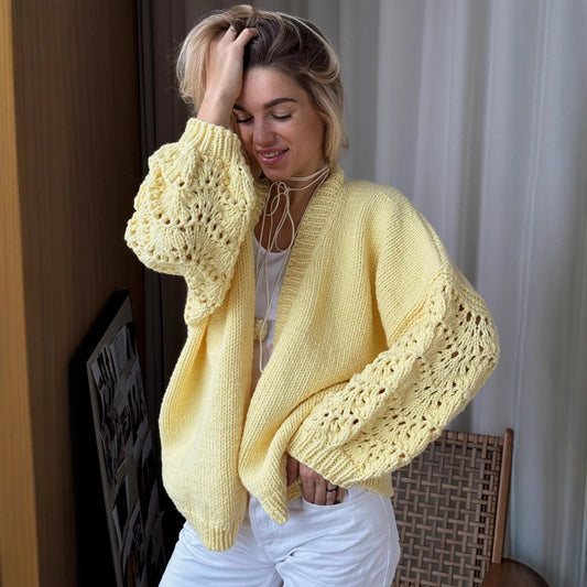 Women's Autumnwinter Fashion Elegant Cardigan Sweater