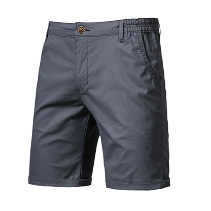Pantaloni Uomo Slim Dritti e Corti – Taglie Forti, Tinta Unita, Stile Casual