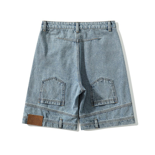 Bermuda Uomo Larghi e Dritti – Shorts Casual Blu, Comodi e alla Moda