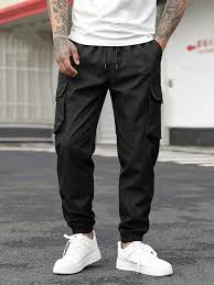 Pantaloni Uomo Jogger Casual Sportivi Tinta Unita 4 Colori