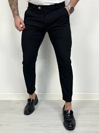 Pantaloni Uomo Business Casual Seta Ghiaccio Slim Stretch 6 Taglie