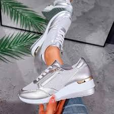 👟 Sneakers sportive donna metallizzate, leggere e versatili