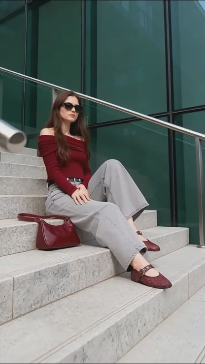 👡 Scarpe donna flat traspiranti con cinturino, comode e leggere