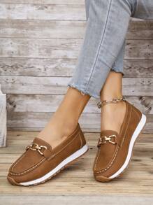 👞 Mocassini donna platform con catena, eleganti e casual