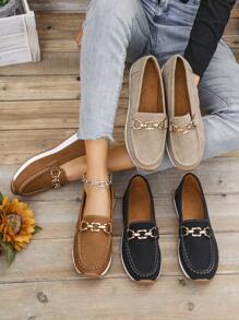 👞 Mocassini donna platform con catena, eleganti e casual
